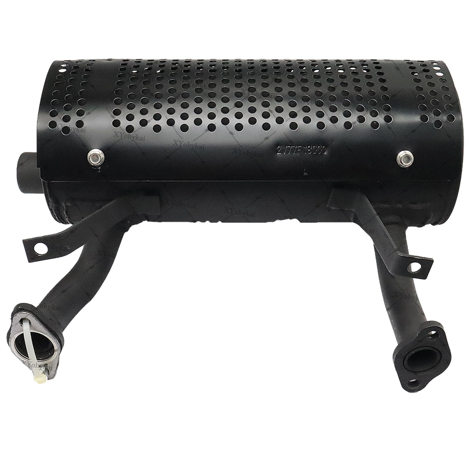 GX670 Side Muffler for Honda GX620 GX670 Engine - Left Oil Filter Side Outlet Muffler Replacement Part - Perfect for Small Engine Repair, Power Equipment Maintenance & DIY Projects