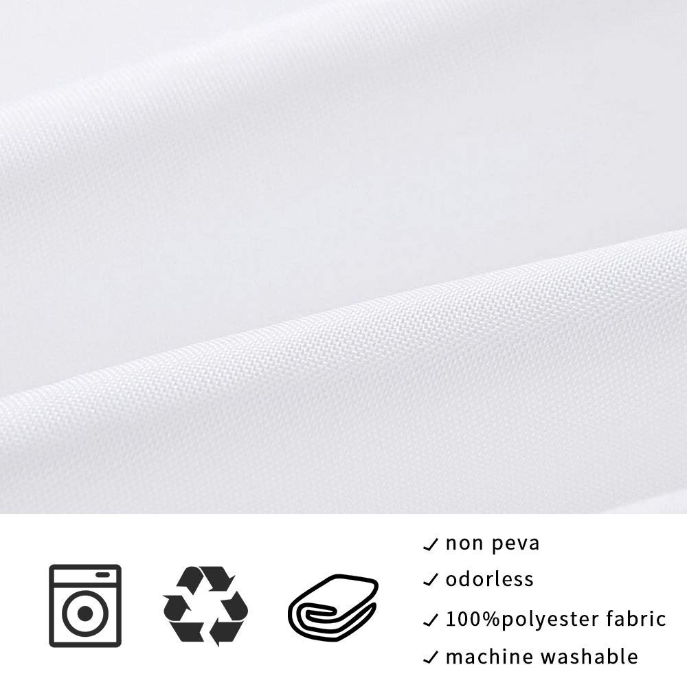 Japanese Scenery Shower Curtain - Cross & Sun Design, Polyester Fabric for Bathroom Decor, 70x82 Inch with Hooks