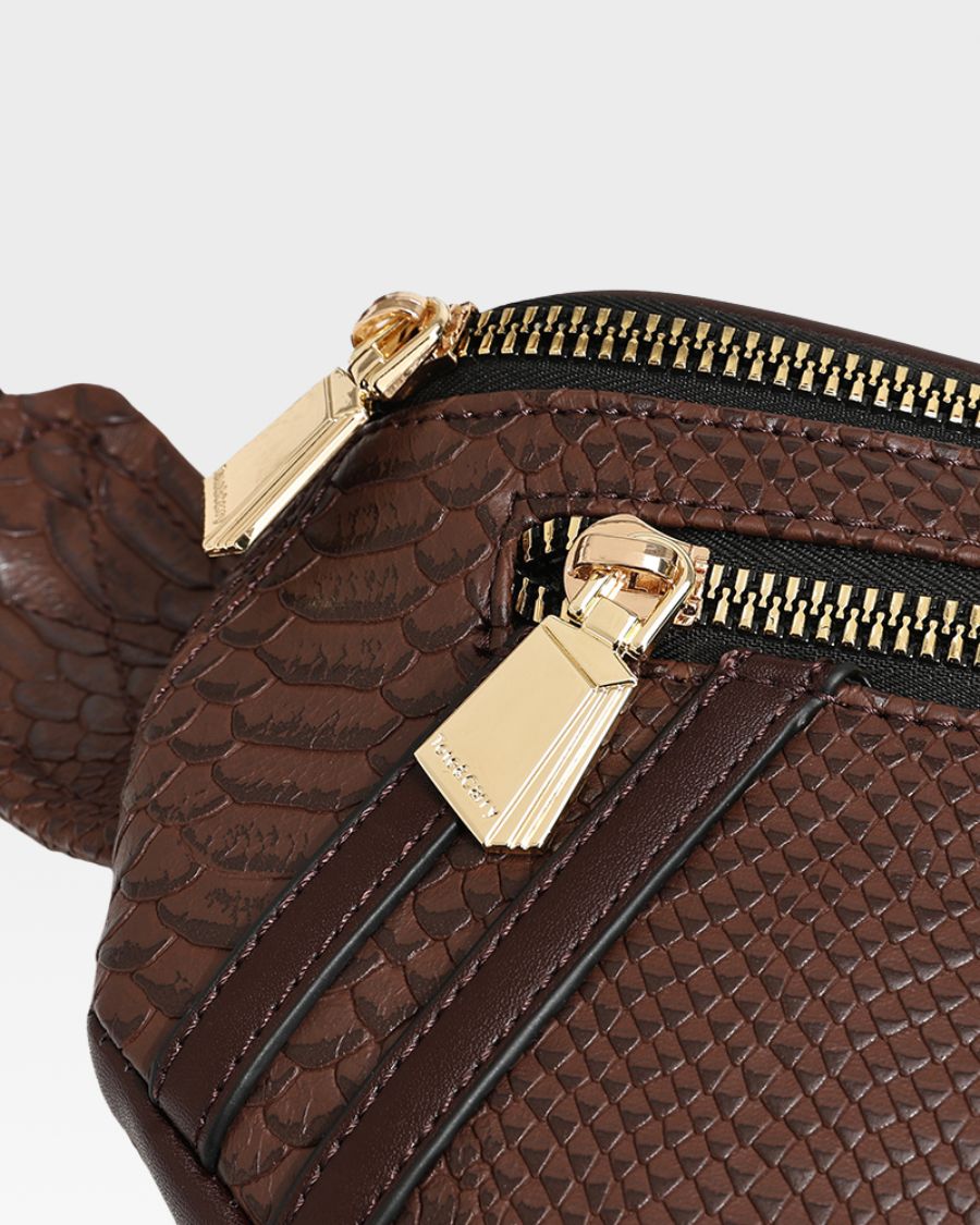 Apollo 1 Fanny Pack in Chocolate Brown - Water-Resistant Waist Bag for Hiking, Travel & Outdoor Adventures