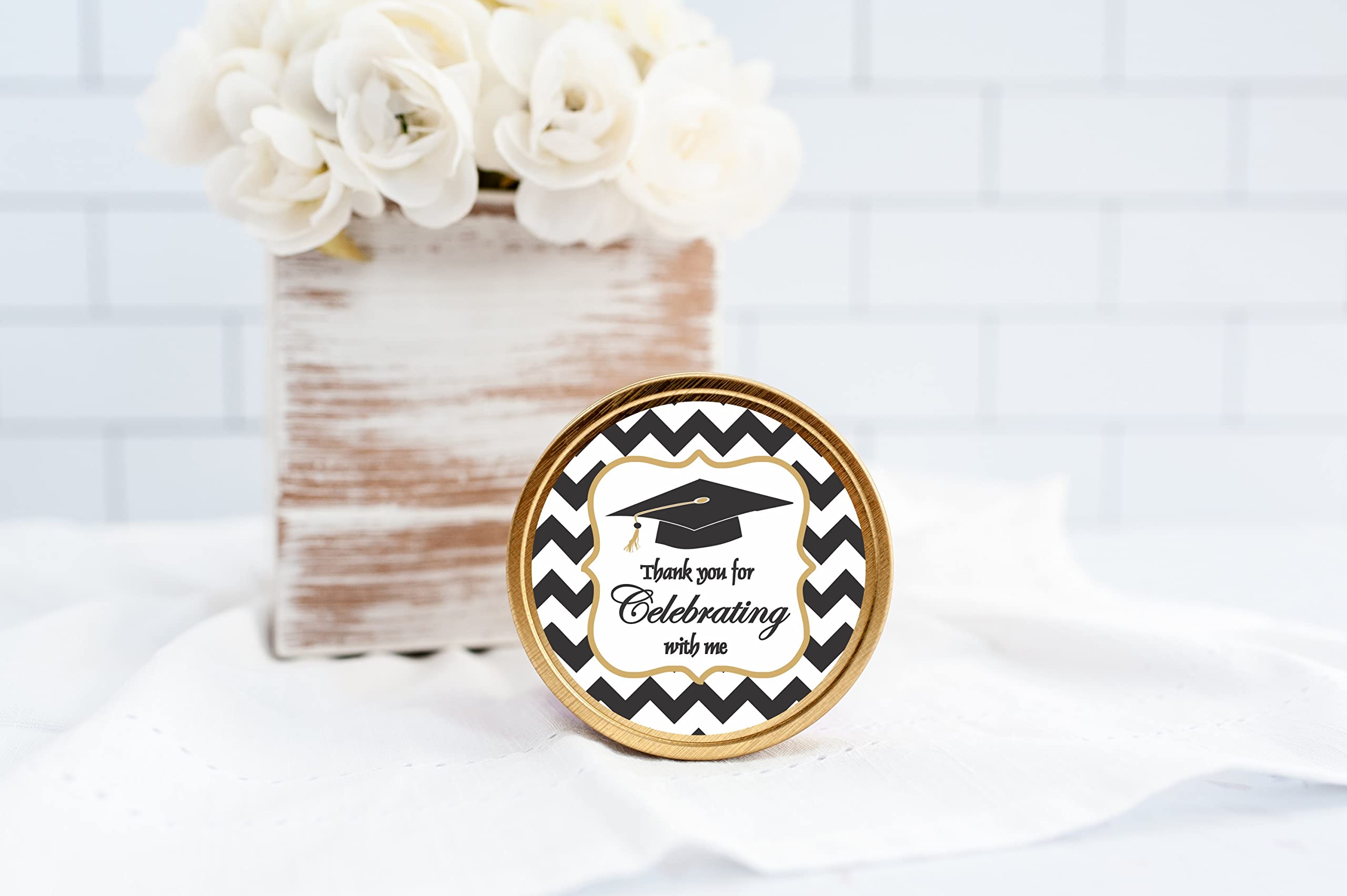 Philly Art & Crafts Graduation Stickers - 40-Pack DIY Labels for Graduation Favors, Party Decor & Scrapbooking - Perfect for Graduation Gifts, Invitations & Keepsakes