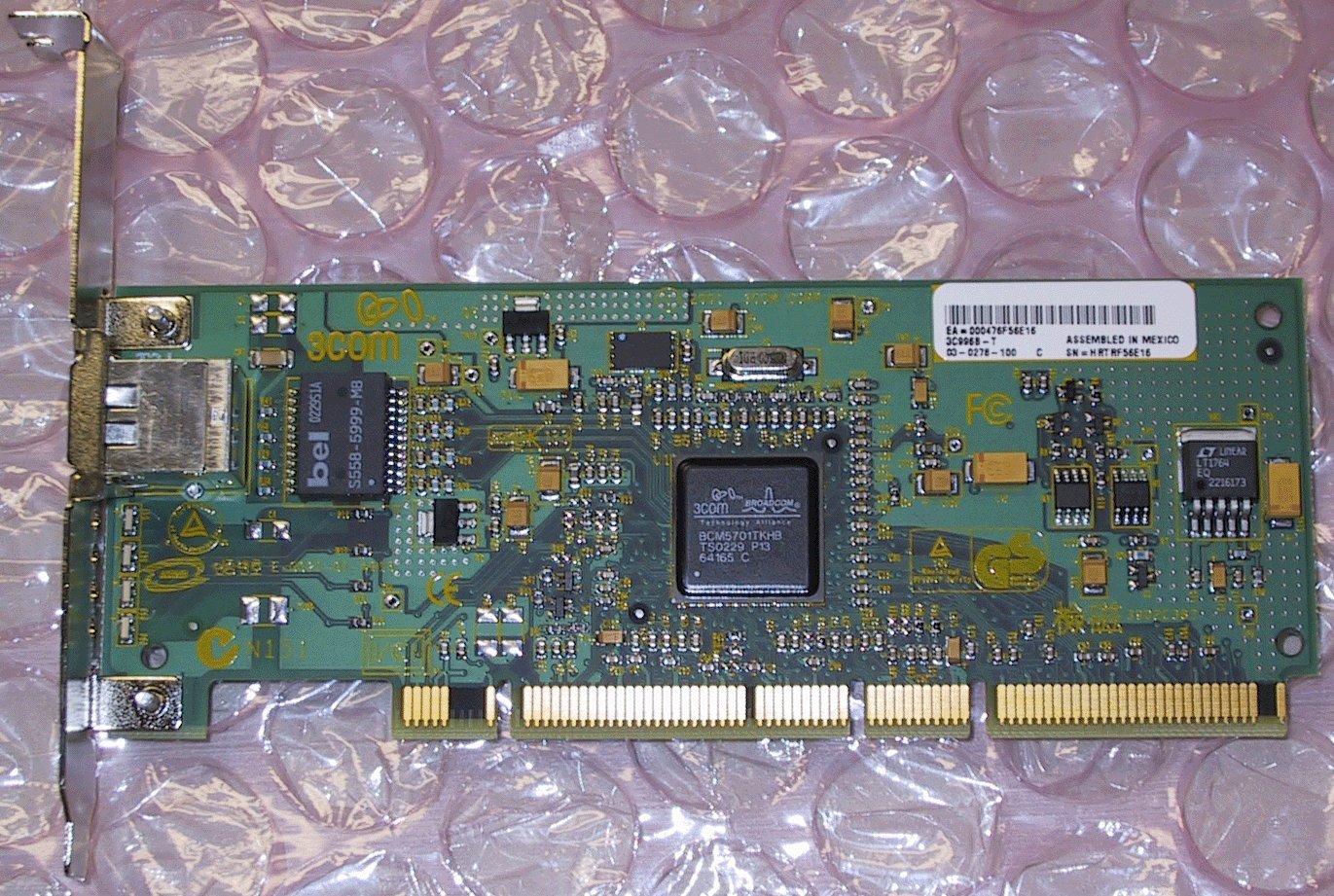 3C996B-T Gigabit Ethernet Network Card - 10/100/1000 Mbps PCIe Adapter for Desktop PC, Gaming & Server Use | High-Speed Wired Internet Connection for Online Gaming, Streaming & Office Work