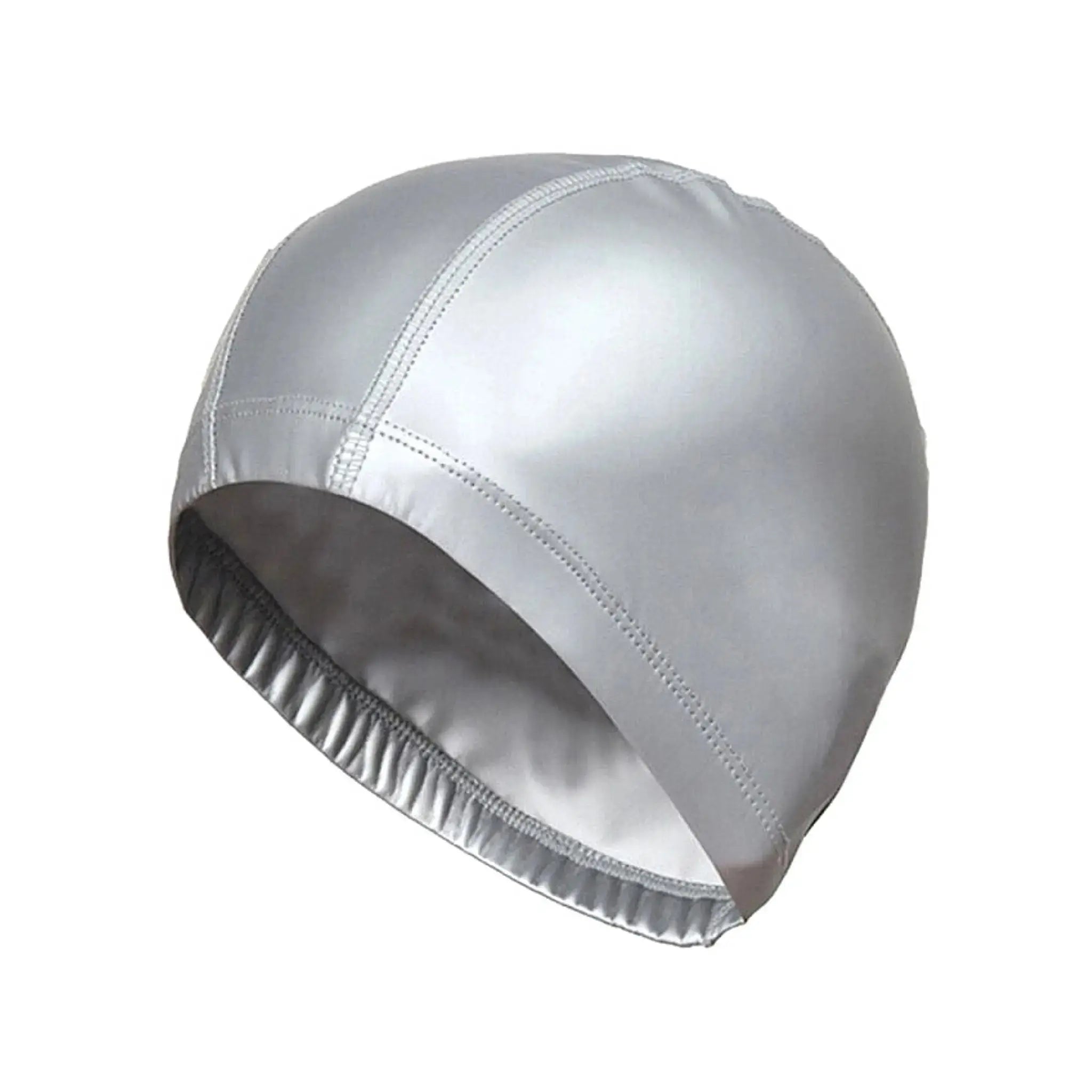 Premium Unisex PU Fabric Swimming Cap - One Size Fits All for Pool, Beach & Competitive Swimming