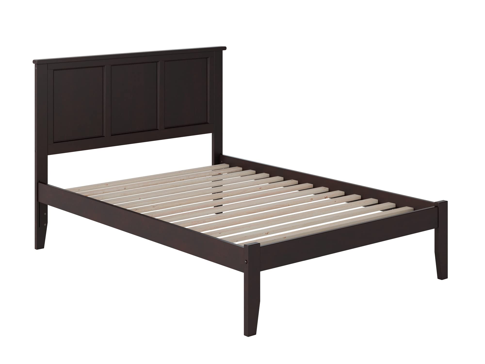 AFI Madison Full Platform Bed Frame with USB Charging Ports - Espresso Finish for Modern Bedrooms - Perfect for Small Spaces and Guest Rooms