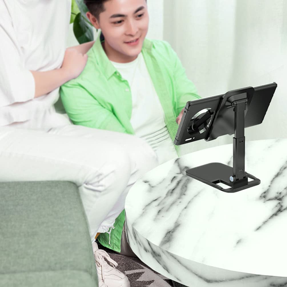 1Pc Aluminum Foldable Phone Stand - Adjustable Mobile Phone Holder for Desk, Bed, Office, and Home Decor, Perfect for Watching Videos and Video Calls