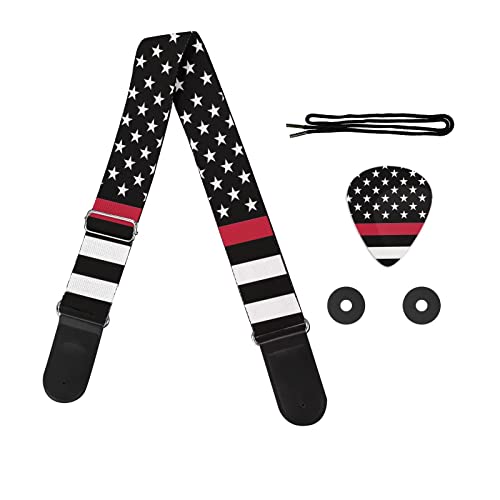 Red Thin American Flag