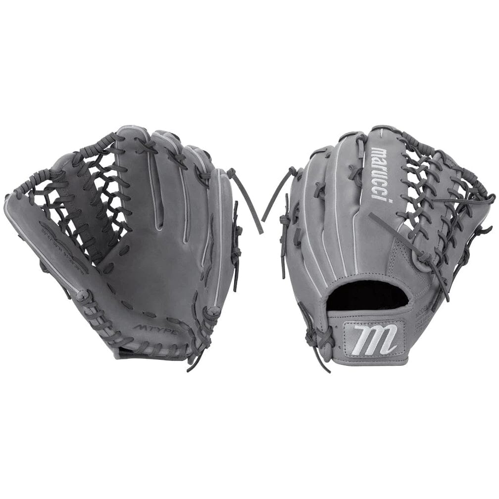 Marucci Cypress Series M Type 12.75 Inch Baseball Glove - MFG2CY78R1 GY/SL | Premium Leather Mitt for Baseball Players | Perfect for Infield & Outfield Practice Games