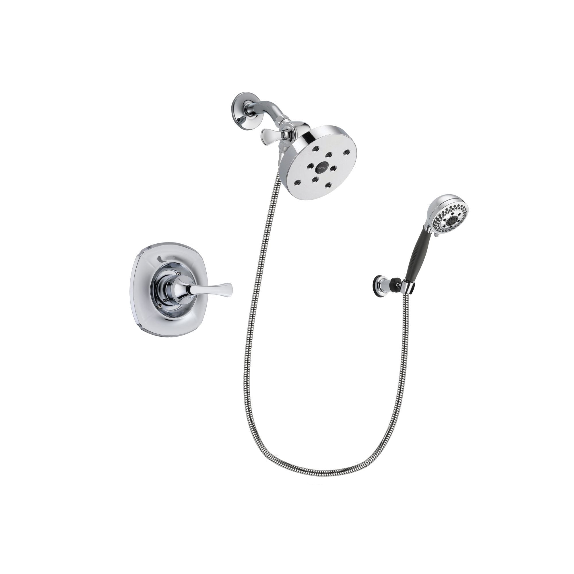 Delta Addison Chrome 3-Function Shower Faucet System with Rainfall Showerhead & Hand Shower DSP1224V - Perfect for Bathroom Renovation & Luxury Spa Experience