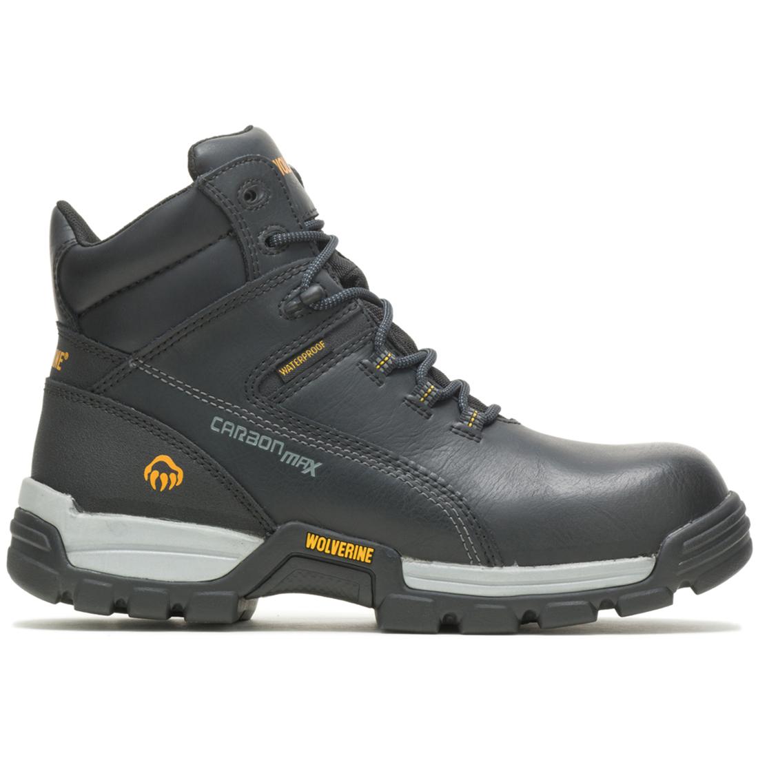 Tarmac Reflective Waterproof Composite Toe Work Boots for Men - Black Safety Shoes for Construction, Warehouse & Outdoor Work