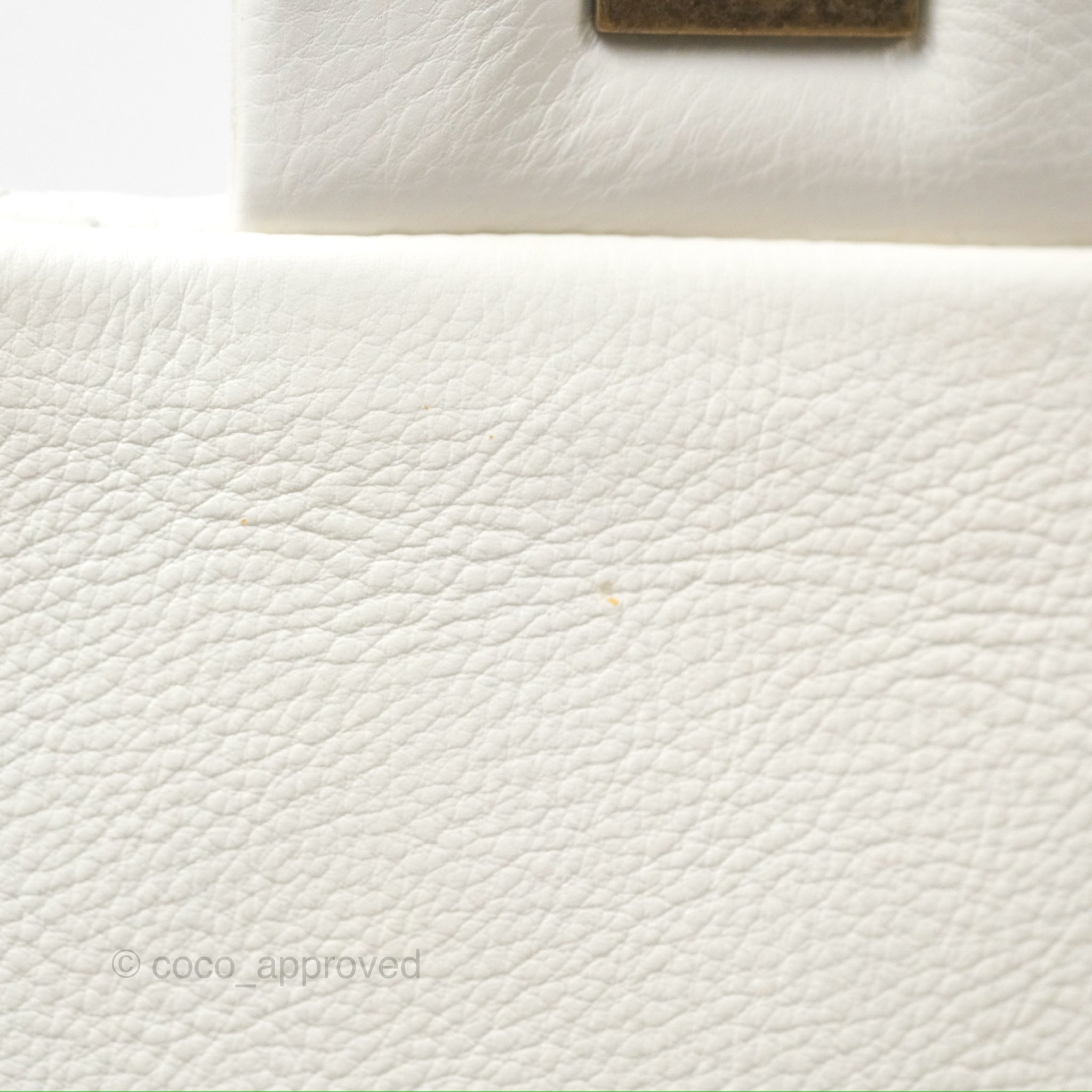 Chanel CC Crown Flap Bag in White Calfskin with Antique Gold Hardware - Luxury Crossbody Purse for Women, Perfect for Evening Events & Date Nights