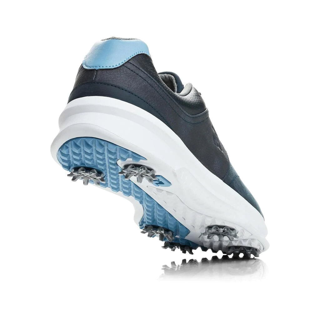 FootJoy ContourFIT Navy Men's Golf Shoes - Waterproof Spiked Golf Shoes for Men with Comfortable Cushioning | Perfect for Walking Courses & Wet Conditions