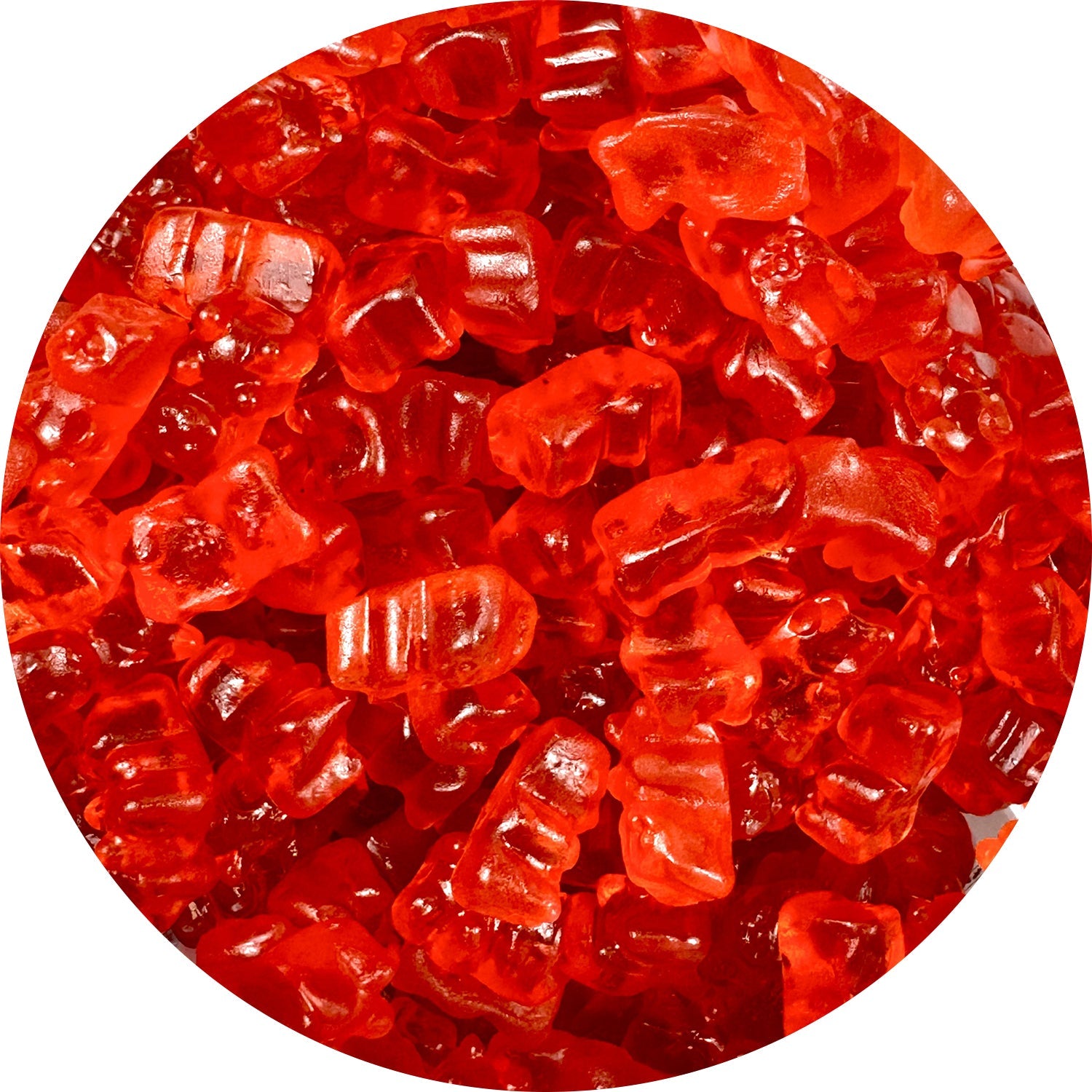 Jovy Gummy Bears Strawberry Flavor - 5 Pound Bulk Bag | Soft & Chewy Candy for Parties, Snacks, Baking & Movie Nights