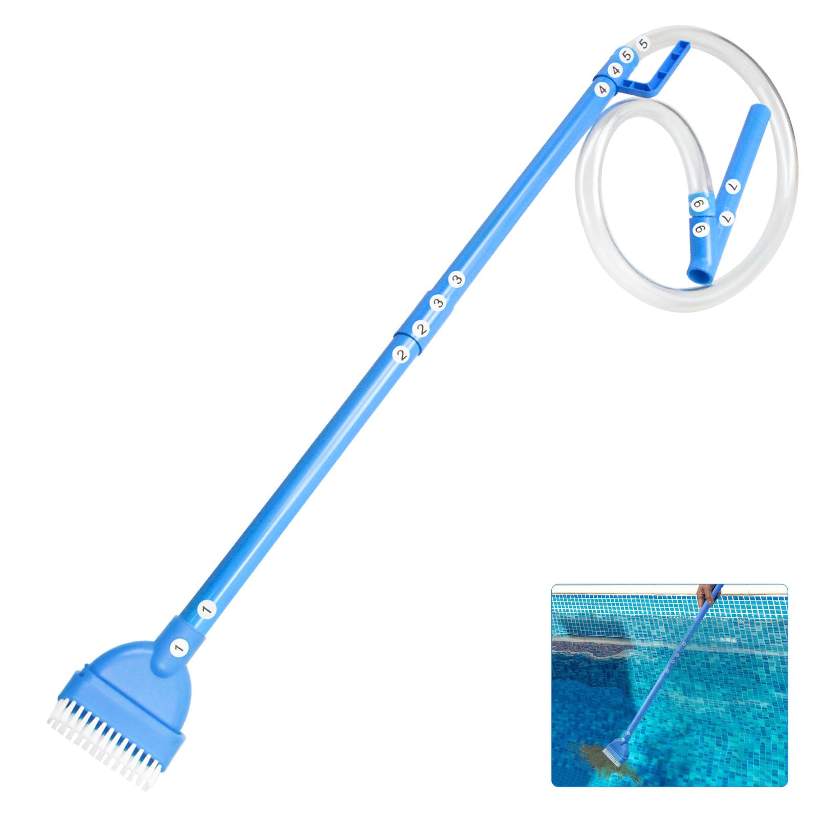 Magoog Cordless Hot Tub Vacuum Cleaner - Powerful Spa Vac for Siphoning Debris, No Electricity Needed, Constant Suction for Crystal Clear Water - Perfect for Inflatable Pools, Jacuzzis, and Outdoor Spas
