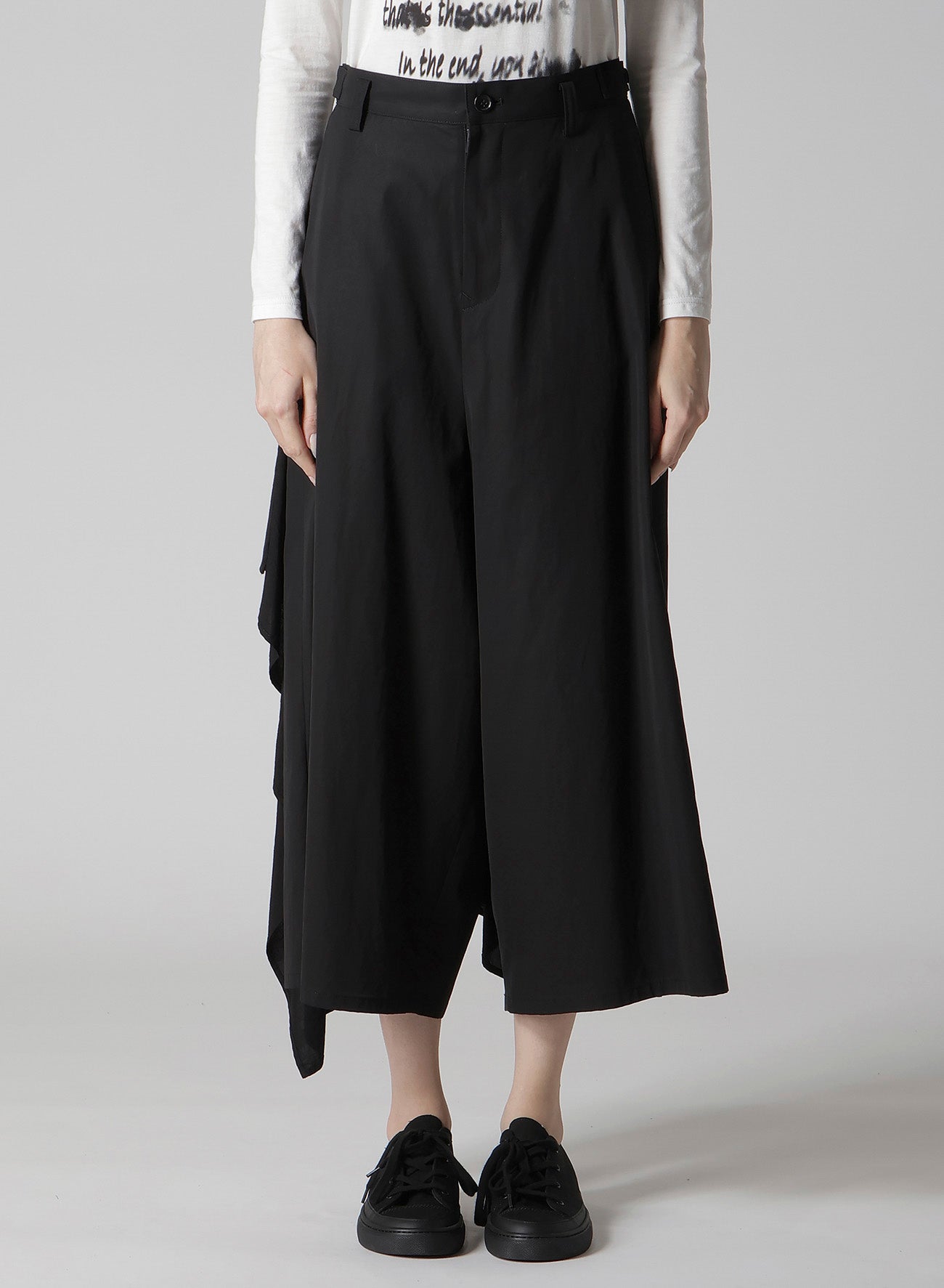 Stylish Cotton Twill Draped D Pants for Women - Comfortable & Elegant High Waist Trousers for Office, Casual Wear & Night Out