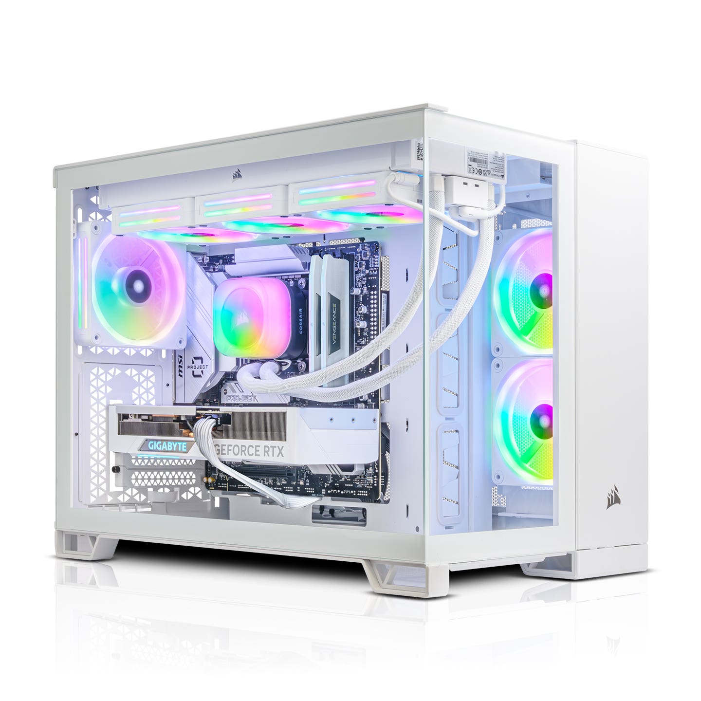 2500X iCUE RGB Gaming Desktop PC - Intel Core i9-12900KF, RTX 5070 Ti 16GB, White Chassis | High-Performance Computer for 4K Gaming, Streaming & Content Creation