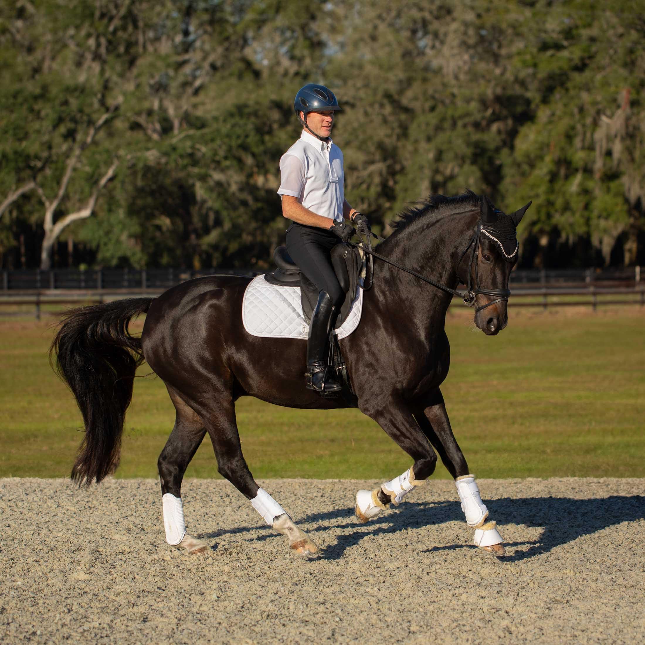 Equinavia Erik Men's Silicone Knee Patch Breeches - Comfortable & High-Performance Equestrian Riding Pants for Dressage, Jumping & Horseback Riding