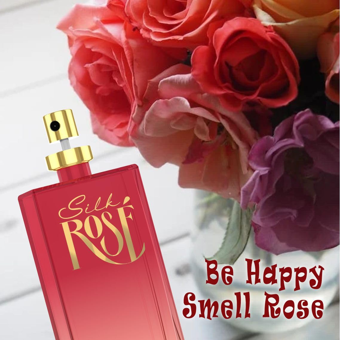Silk Rose TFZ Perfume Spray for Women - Long Lasting Floral Fragrance for Daily Wear, Date Nights & Special Occasions