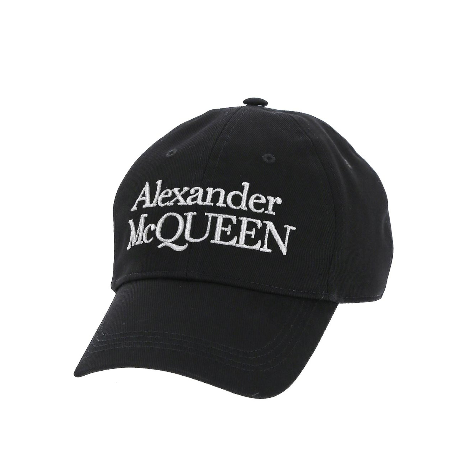 Alexander McQueen Black and White Cap - Stylish Unisex Baseball Hat for Men & Women - Perfect for Outdoor Sports, Travel, and Fashion Accessories