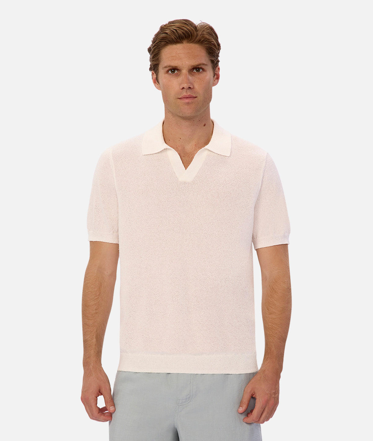 Salvador Polo Shirt for Men - Classic Off-White Cotton Casual Button-Down Shirt | Perfect for Office, Golf & Summer Outfits