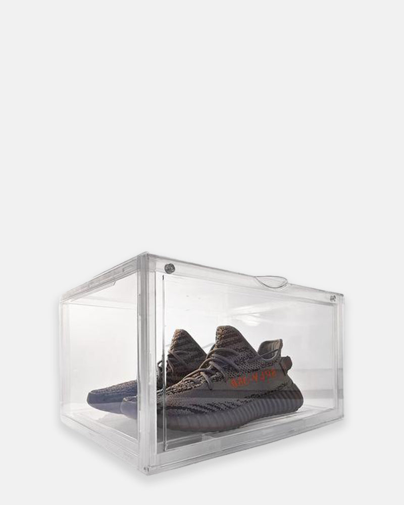Premium SSS Essentials Sneaker Display Crate with Side Opening - Perfect for Shoe Storage, Sneaker Collection & Retail Store Display - Organize & Showcase Your Sneakers in Style