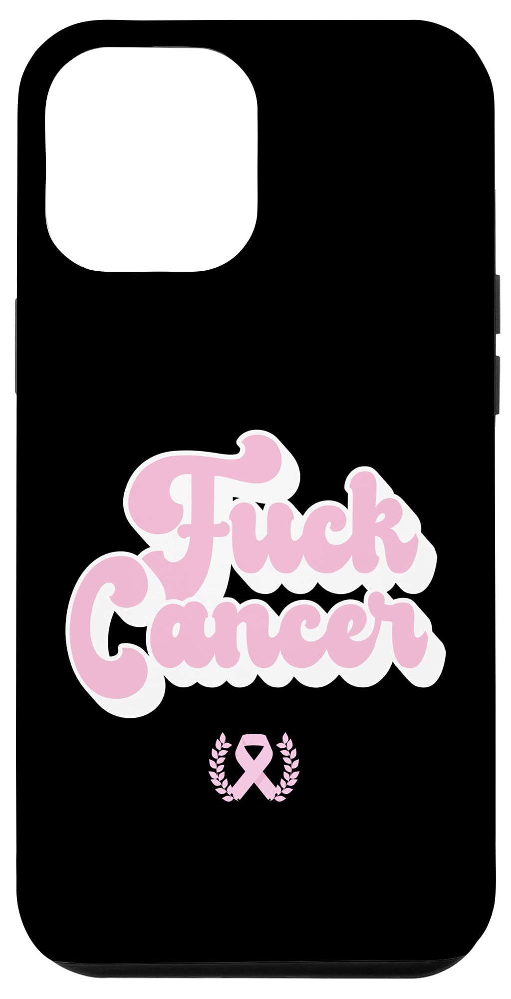 iPhone 12 Pro Max Case - Funny Breast Cancer Awareness Design | Support Cancer Research | Perfect for Everyday Use & Special Events