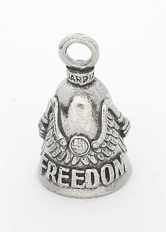 Freedom Rider Guardian Biker Bell with Hanger - Loud & Durable Motorcycle Safety Bell for Cruiser, Mountain & Road Bikes - Perfect for Urban Commuting & Outdoor Adventures