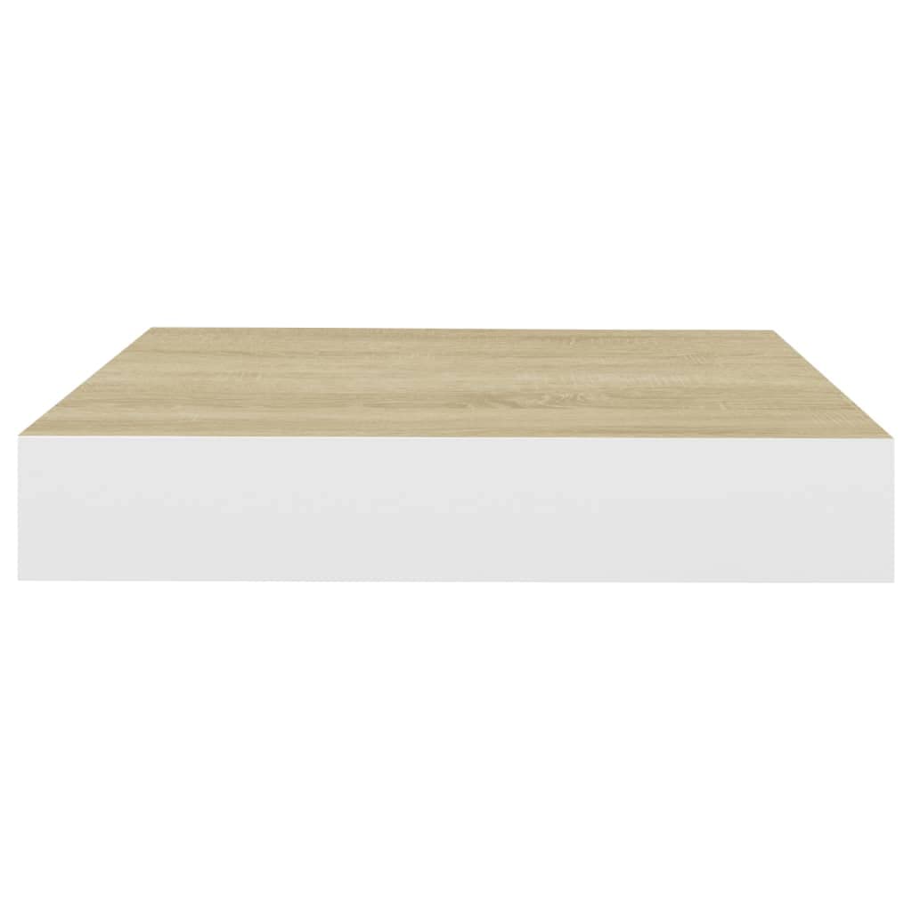 2 Pack Floating Wall Shelves - Invisible Mounting System, 9.1