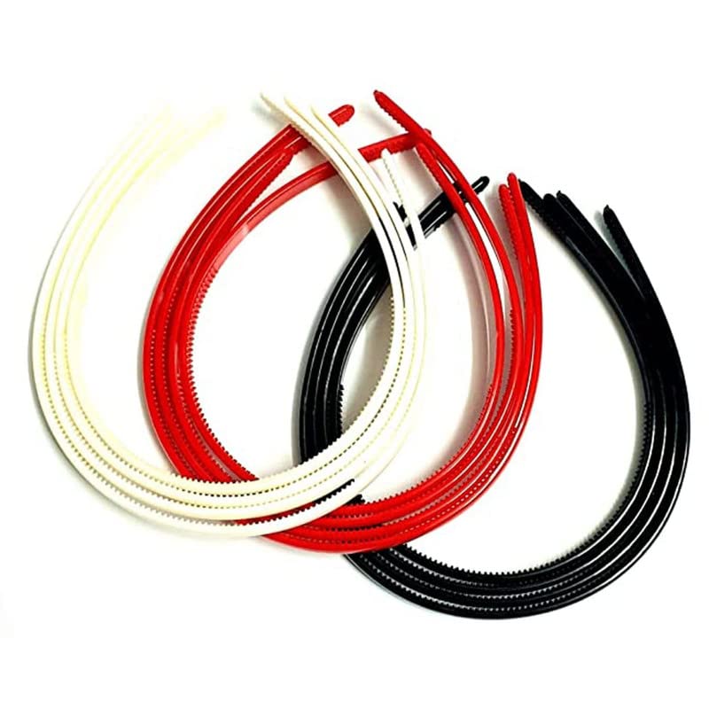Stylish Plastic Teeth Headbands for Women - Non-Slip Hair Hoops, Soft Hair Accessories (6-Pack, Multicolor) - Perfect for Workouts, Parties & Everyday Wear