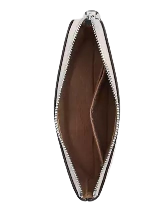 Coach Corner Zip Wristlet with Boardwalk Graphic - Stylish Leather Wristlet Wallet for Women - Perfect for Parties, Travel & Everyday Use