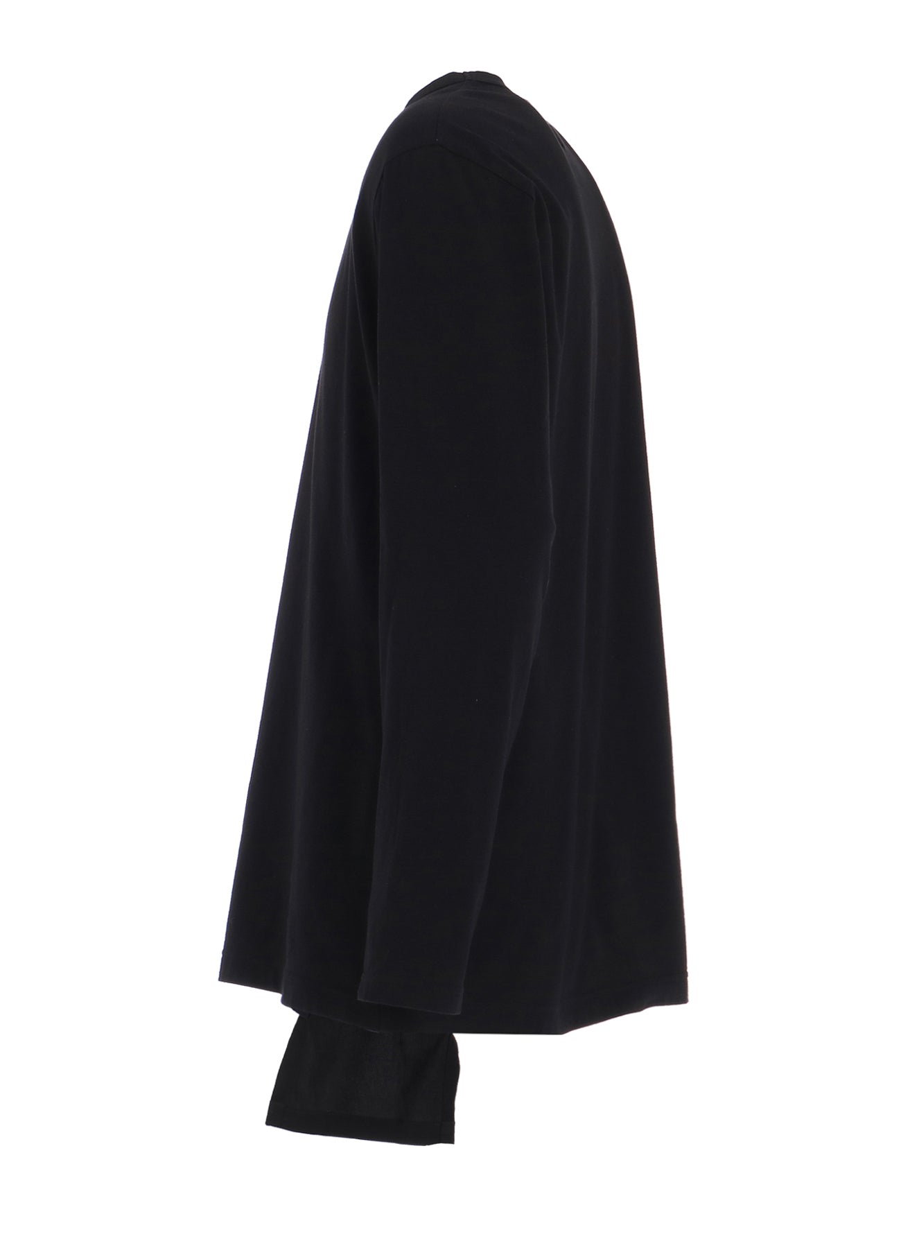 Stylish Cotton Jersey & Crepe de Chine Asymmetrical Long Sleeve T-Shirt - Perfect for Casual Wear, Office Outfits & Evening Events
