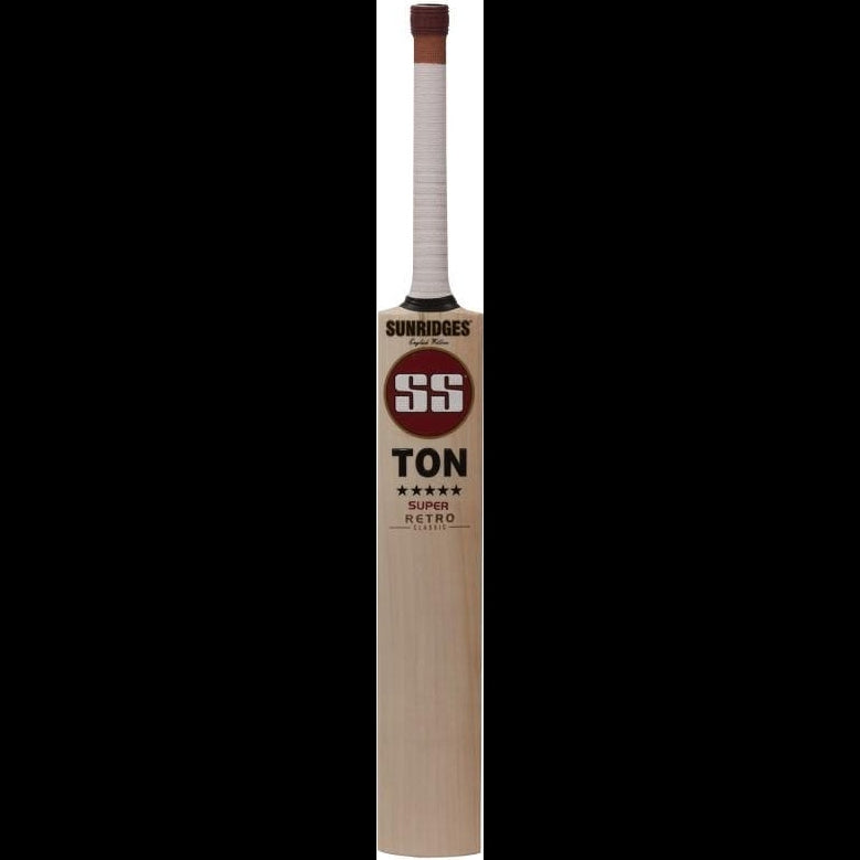 SS Retro Super Junior Cricket Bat - Lightweight Wooden Cricket Bat for Kids & Beginners - Perfect for Training, Backyard Games & School Sports