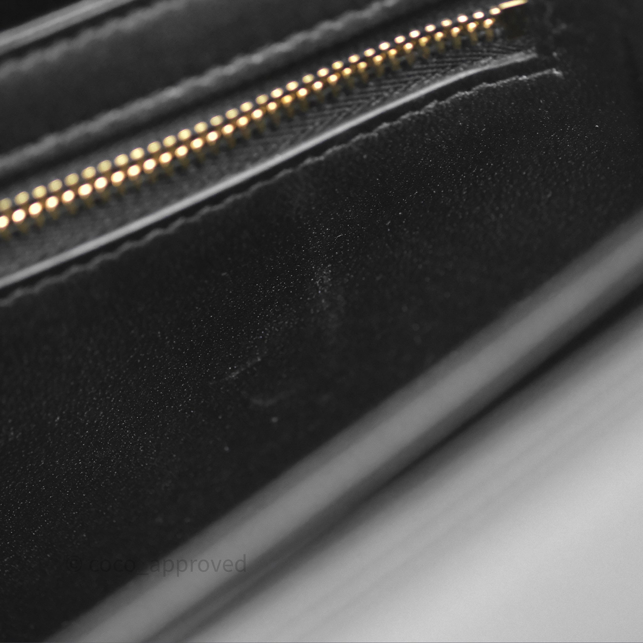 Celine Teen Triomphe Bag in Shiny Black Calfskin Leather - Luxury Crossbody Purse for Women, Perfect for Date Night & Evening Events