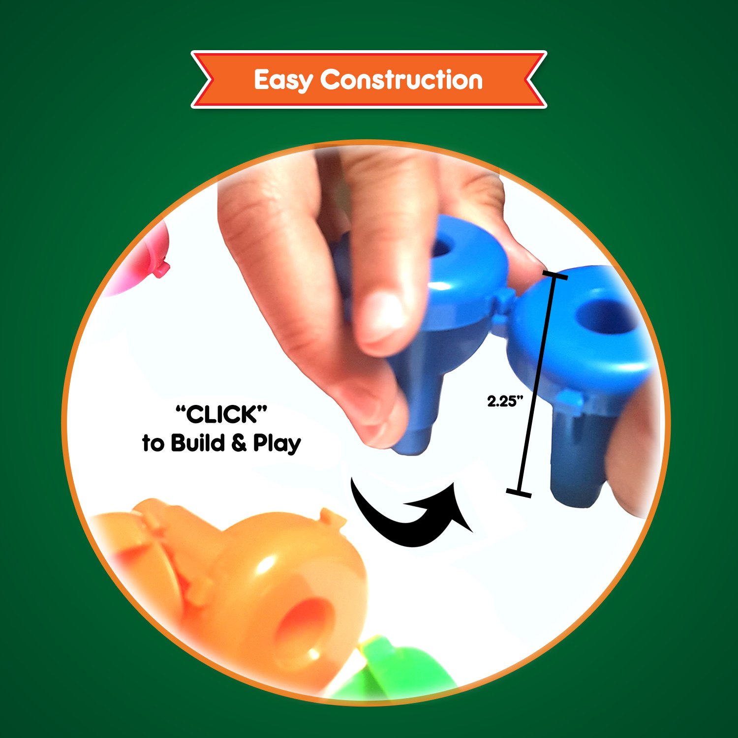 STEM Peg Board Building Toys for Kids Ages 4-8 - 32 Pegs & Foam Board Construction Set with Activity eBook - Educational Stacking Toys for Preschool Learning, Classroom & Home Play