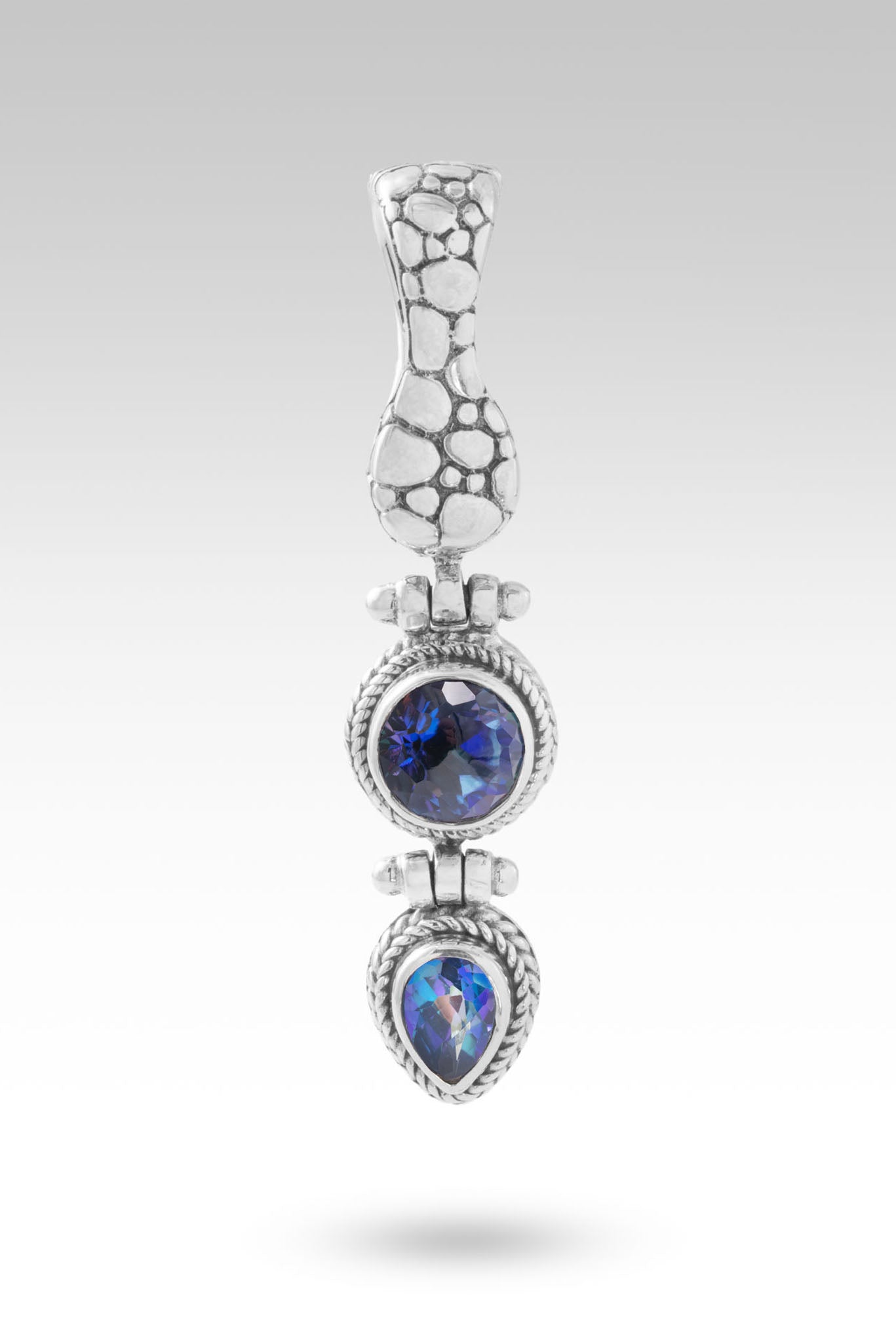 Trust the Journey Pendant™ - Mystic Quartz & Sheer Luck™ Topaz Necklace for Women | Spiritual Jewelry Gift for Meditation, Yoga & Positive Energy | Odyssey Universe™ Collection