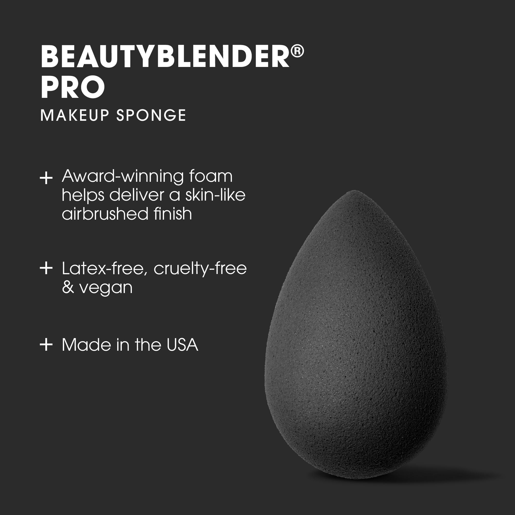 BeautyBlender Pro Makeup Sponge - Flawless Foundation & Concealer Blender for Seamless Makeup Application - Perfect for Professional Artists & Everyday Use