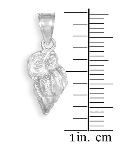 925 Sterling Silver Seashell Conch Charm Pendant Necklace for Women - Elegant Beach Jewelry Gift for Summer Vacation, Wedding, Party & Everyday Wear