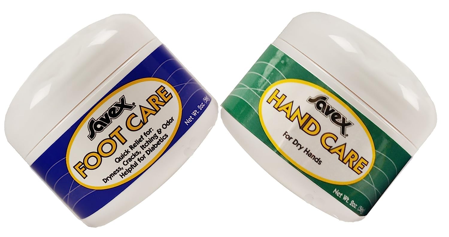 2 Pack Moisturizing Hand & Foot Cream for Dry, Cracked & Itchy Skin - Intensive Hydration Therapy for Soft & Smooth Feet & Hands - Perfect for Night Care, Pedicures & Winter Skin Repair