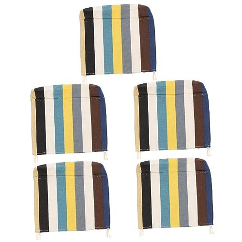 STOBOK 5-Pack Thickened Cotton Chair Back Pockets for Classroom - Student Seat Organizer with Multiple Pockets for Books, Supplies & Accessories - Perfect for School, Home & Office Use