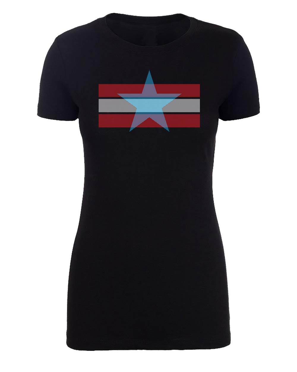 Women's Patriotic Stars and Stripes 4th of July Graphic T-Shirt - American Flag Themed Casual Tee for Independence Day Celebrations, BBQ Parties & Summer Outfits