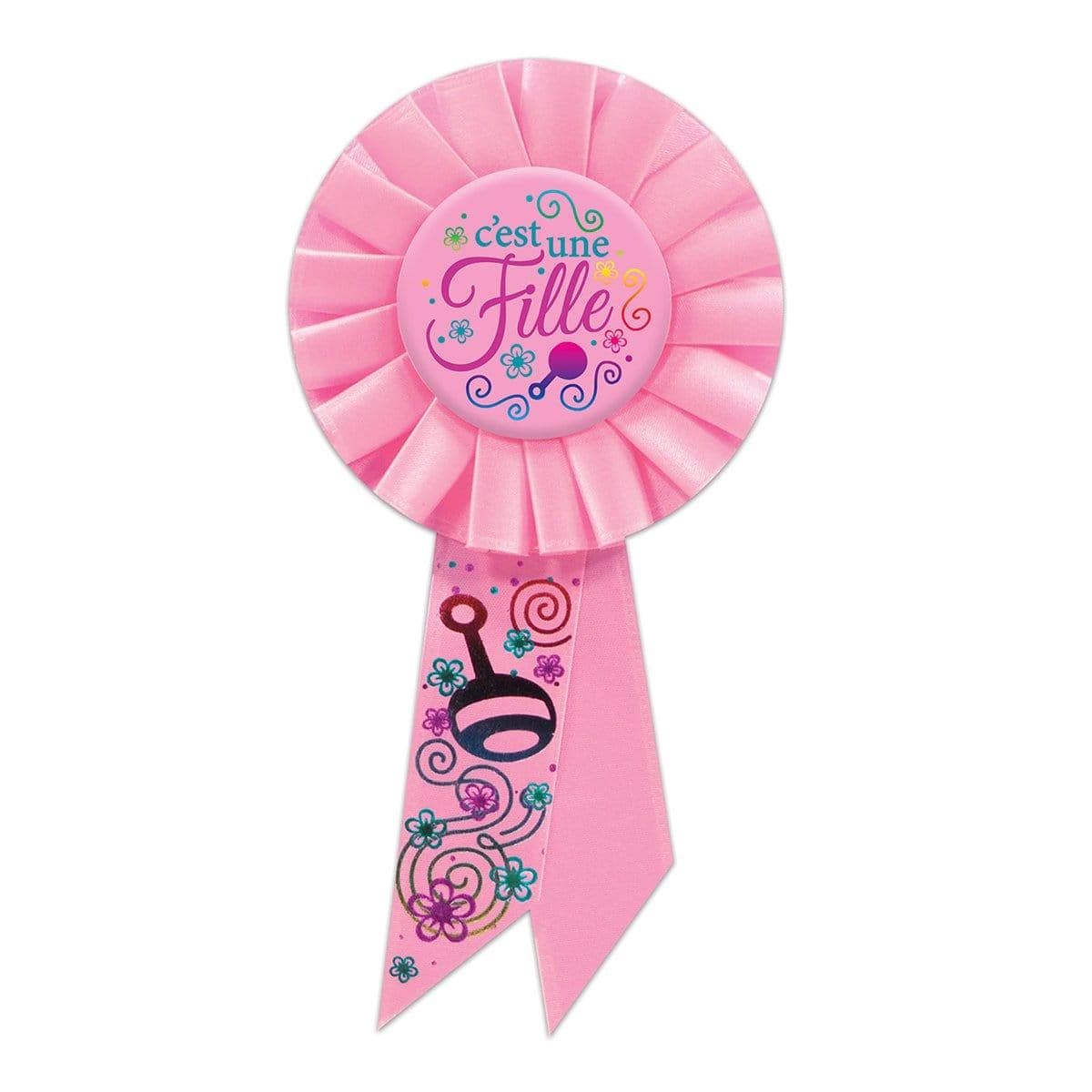 Pink Baby Shower 'It's a Girl' Award Ribbon - Perfect for Gender Reveal Parties, Newborn Celebrations & Decorations