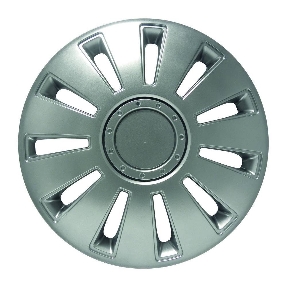 Carpoint 2211101 Silverstone 16 Inch Hub Cap Set (4-Piece) - Premium Wheel Trims for Cars, SUVs & Trucks - Enhance Vehicle Appearance & Protect Wheels from Damage