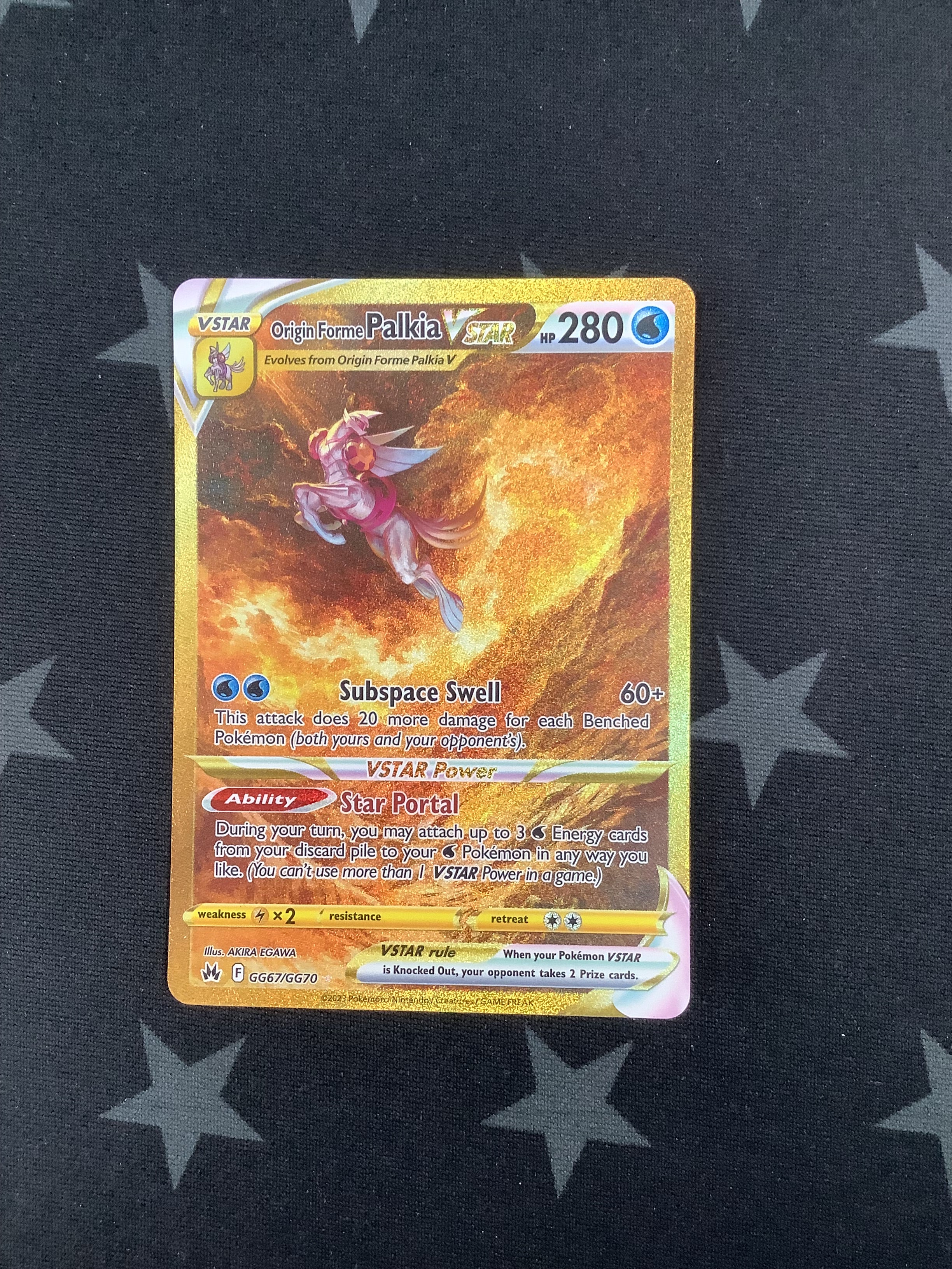 Pokemon Origin Forme Palkia VSTAR GG67/GG70 Crown Zenith Trading Card - Rare Collectible for Battles & Display