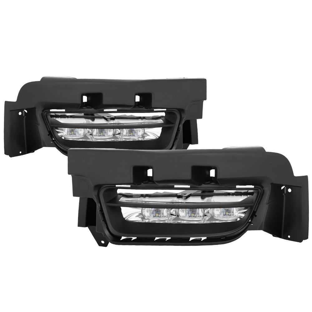 Jdragon LED Fog Light Kit for 2015-2017 Dodge Charger - Direct Replacement Bumper Lights with Switch, Relay & Wiring Harness - Perfect for Night Driving and Off-Road Adventures