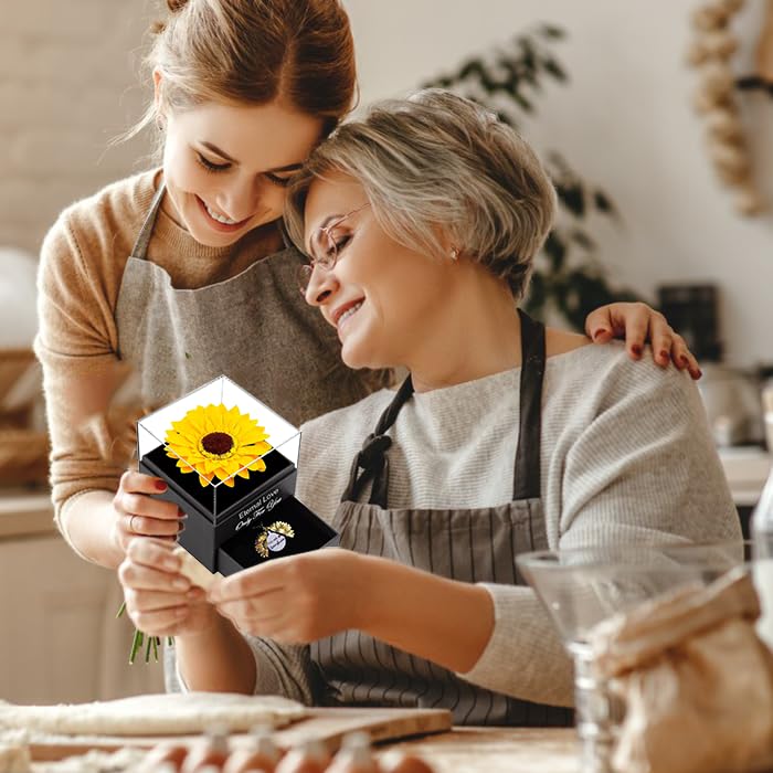 Sunflower Gifts for Women - Birthday, Anniversary, Valentine's Day Presents for Sister, Mom, Grandma & Girlfriend | Perfect for Home Decor, Office Desk & Special Occasions