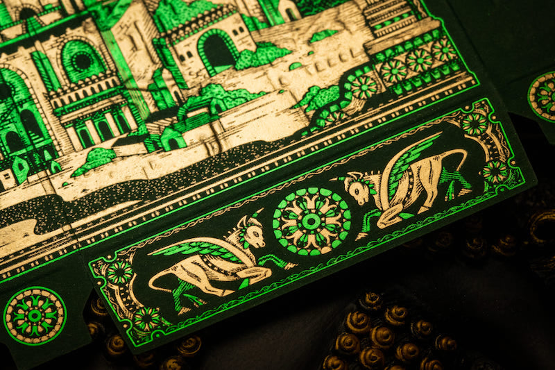 Premium Forest Green Babylon Playing Cards - Elegant Design for Poker, Magic Tricks & Card Games - Perfect for Casino Nights, Gifts & Collectors