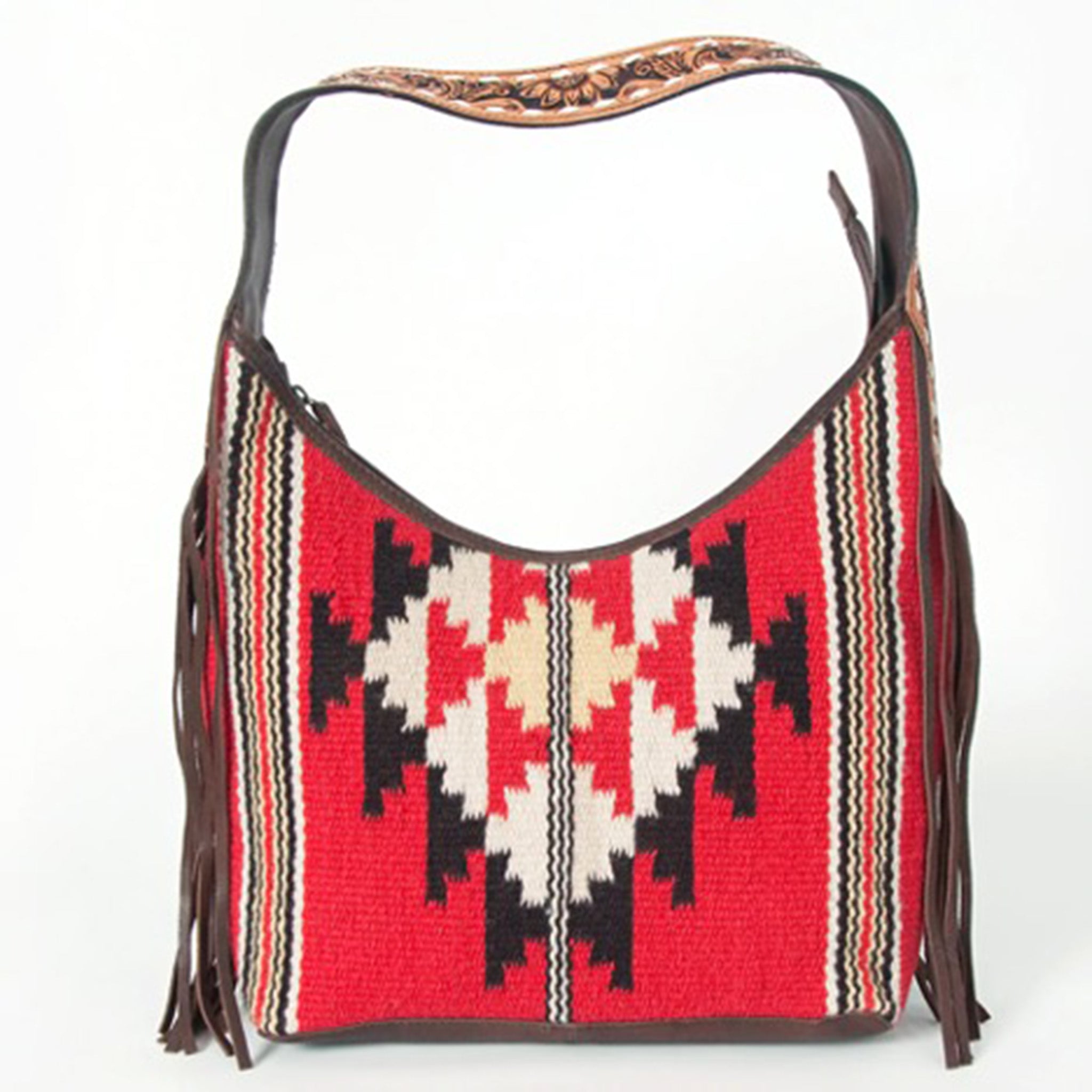 American Darling Conceal Carry Red and Black Blanket Purse - Stylish & Functional Crossbody Bag for Women | Perfect for Travel, Shopping & Everyday Use