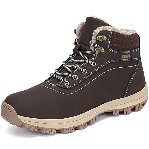 FLARUT Men's & Women's Winter Snow Boots - Waterproof, Anti-Slip, Fur-Lined Warm Ankle Boots for Outdoor Activities, Hiking & Casual Wear