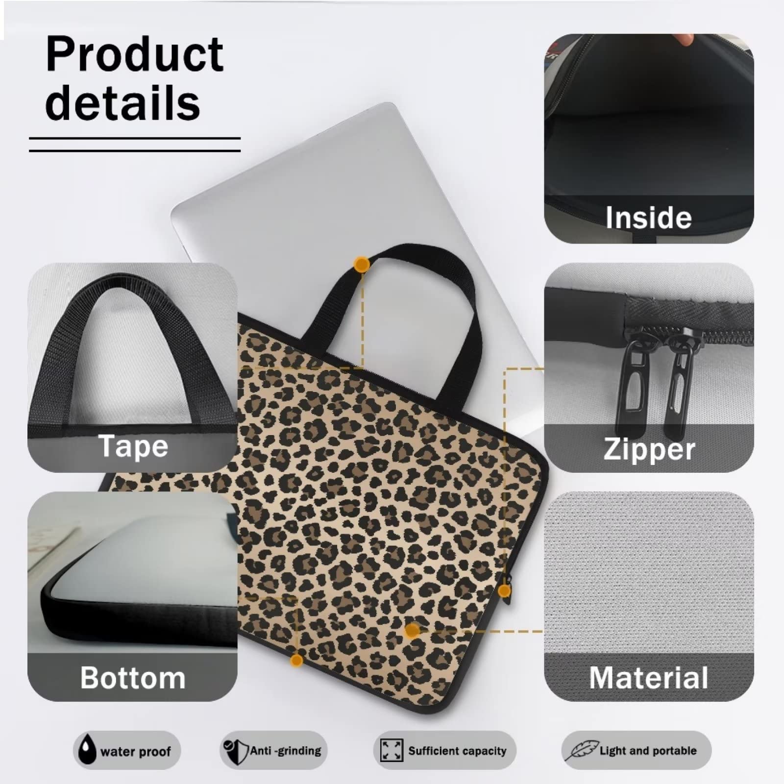 Personalized Laptop Sleeve Case for Women & Men - Slim Protective Computer Bag Fits 10-17 Inch Laptops - Perfect for Work, School & Travel Accessories