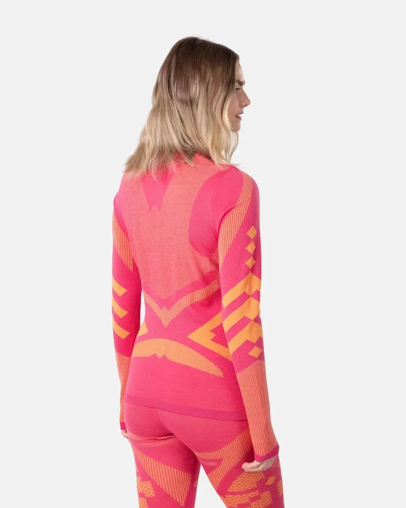 Kari Traa Women's Faith Half Zip Top 2025 - Lightweight Thermal Base Layer for Hiking, Skiing & Outdoor Activities