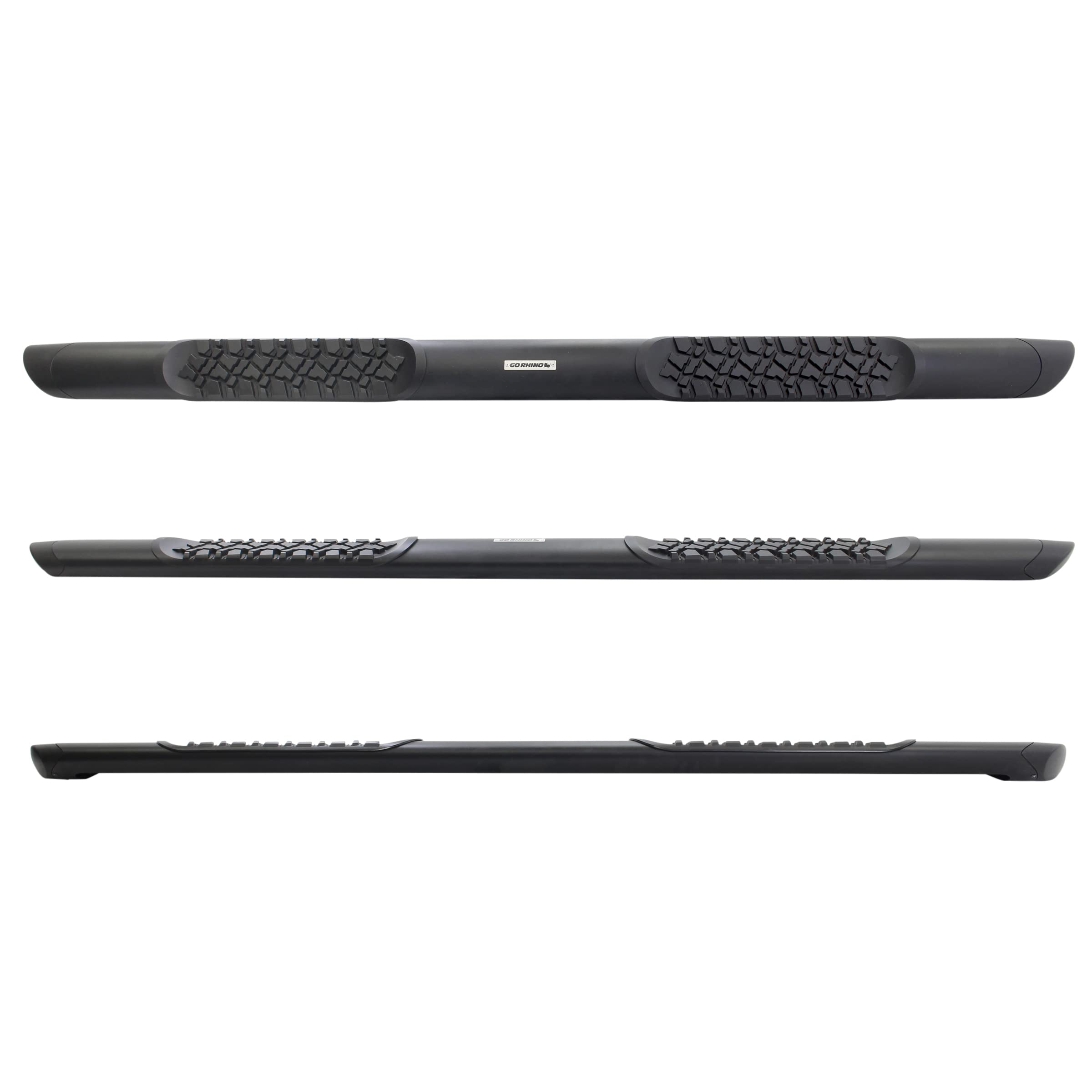 Go Rhino V3410687T V-Series V3 Side Bar Kit - Textured Black Running Boards with Heavy-Duty Mounting Brackets | Perfect for Trucks & SUVs Off-Road Protection & Stylish Step Access