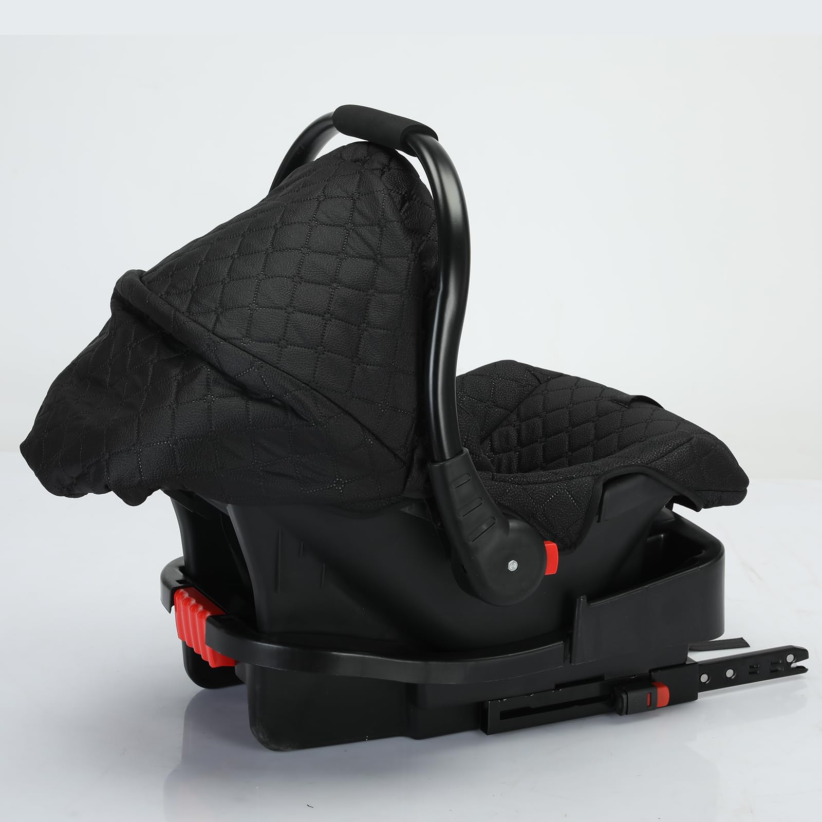 3 in 1 Baby Travel System - Reversible Stroller with Foldable Design & Luxury Pram for Newborn to Toddler | Portable Pushchair with Base | Perfect for Shopping, Travel & Outdoor Walks (UDV9-BLACKGOLD)